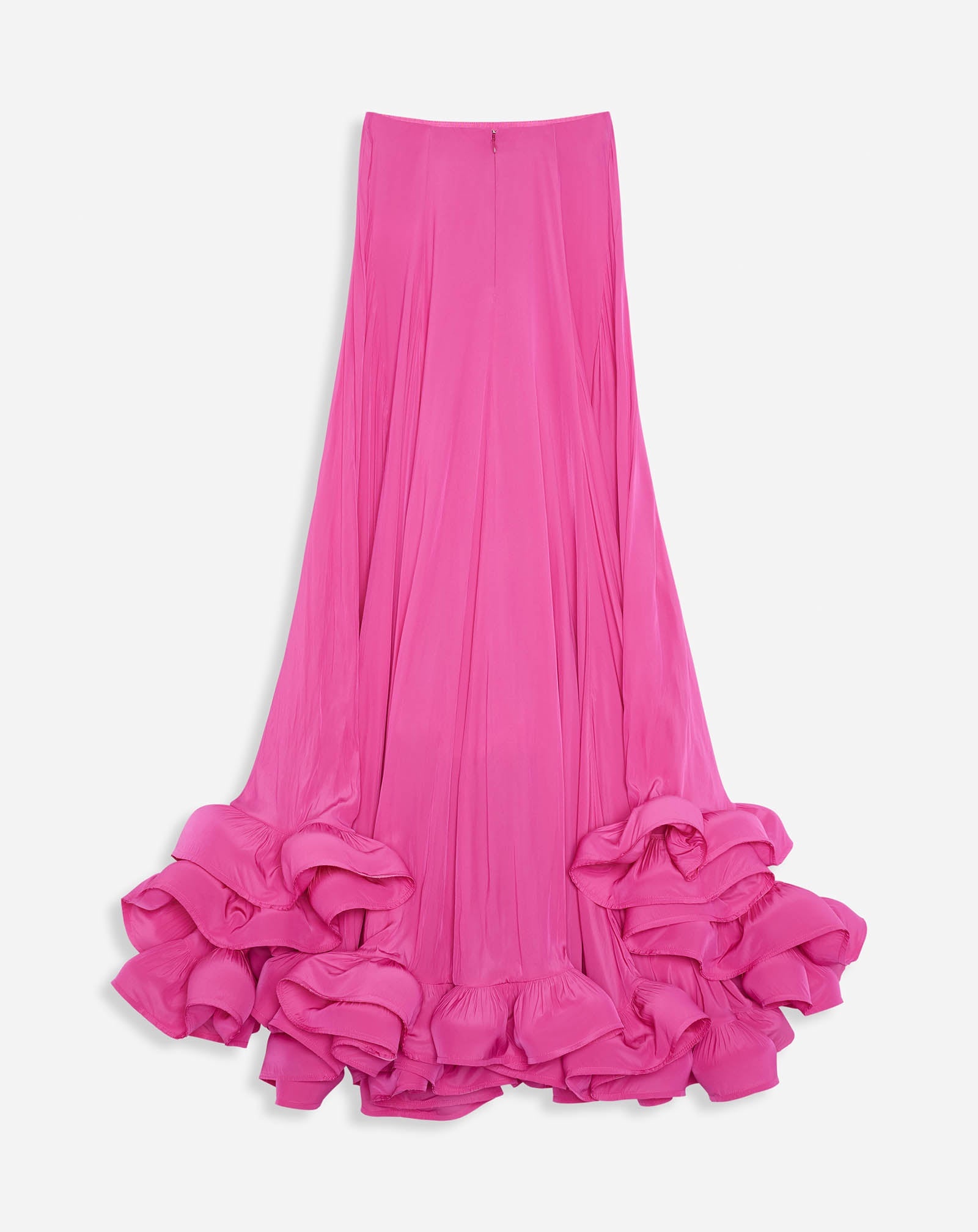 ASYMMETRICAL CHARMEUSE MAXI SKIRT - 2