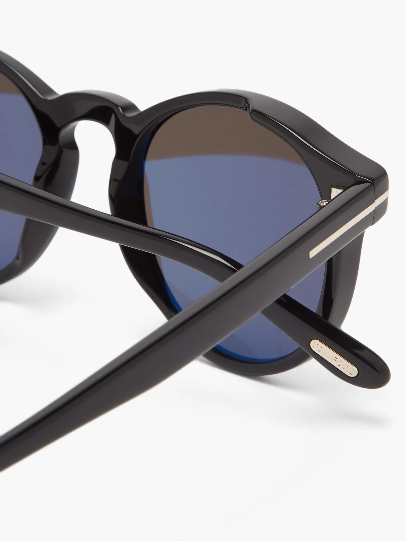 T-hinge round acetate sunglasses - 4