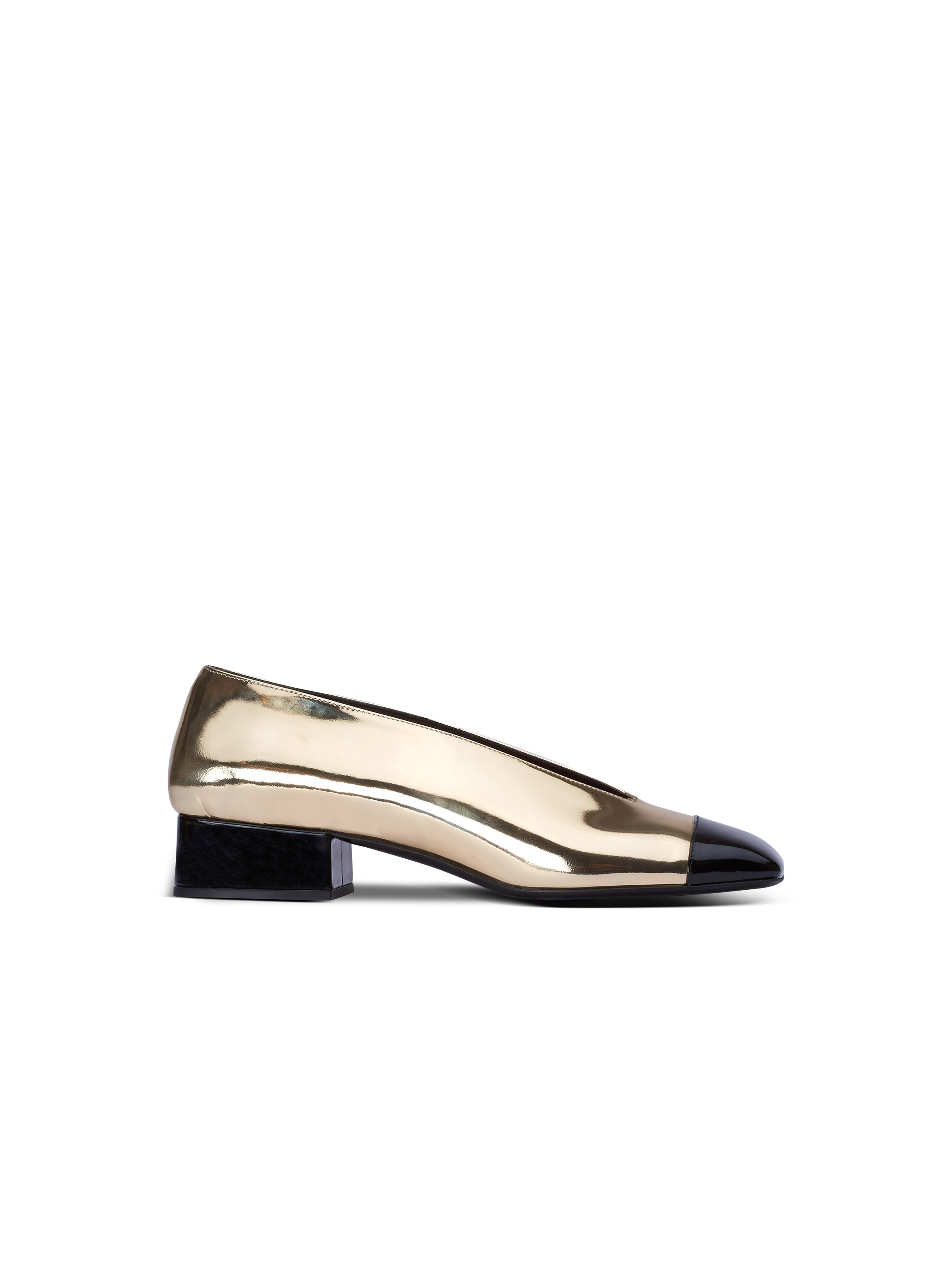 Eden ballet flats in mirrored and patent leather - 1