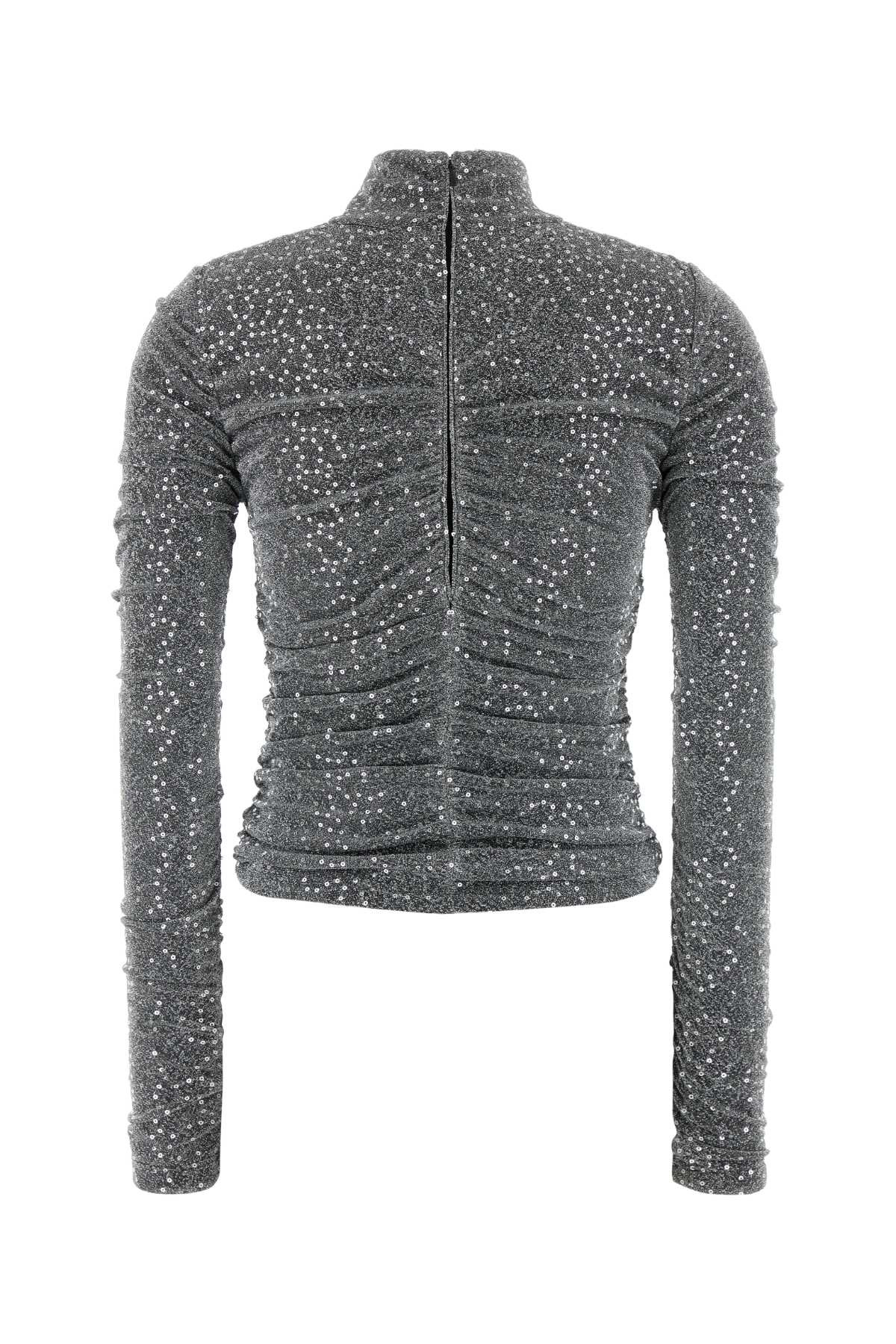 Dolce & Gabbana Women Silver Jersey Top - 2