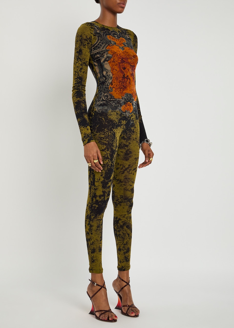 Jean Paul Gaultier Printed Mesh Catsuit - 2