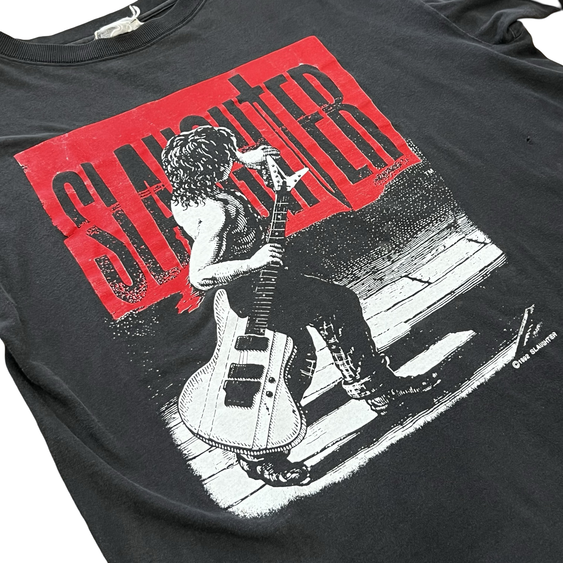 Final Blow - Vintage Slaughter The Wild Life Band T-Shirt SZ L - 2