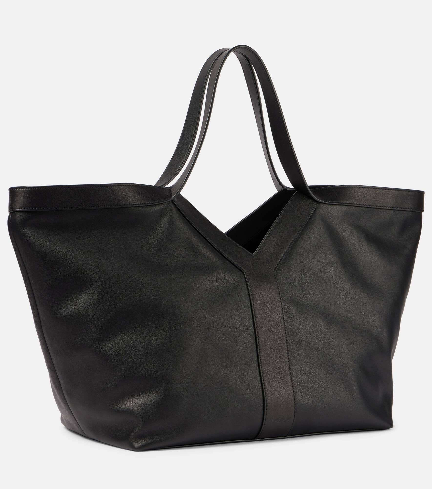 Y leather tote bag - 4