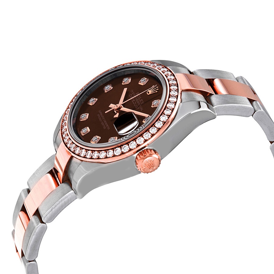 Rolex Lady Datejust Chocolate Diamond Dial Ladies Steel and 18ct Everose Gold Watch 279381CHDO - 2