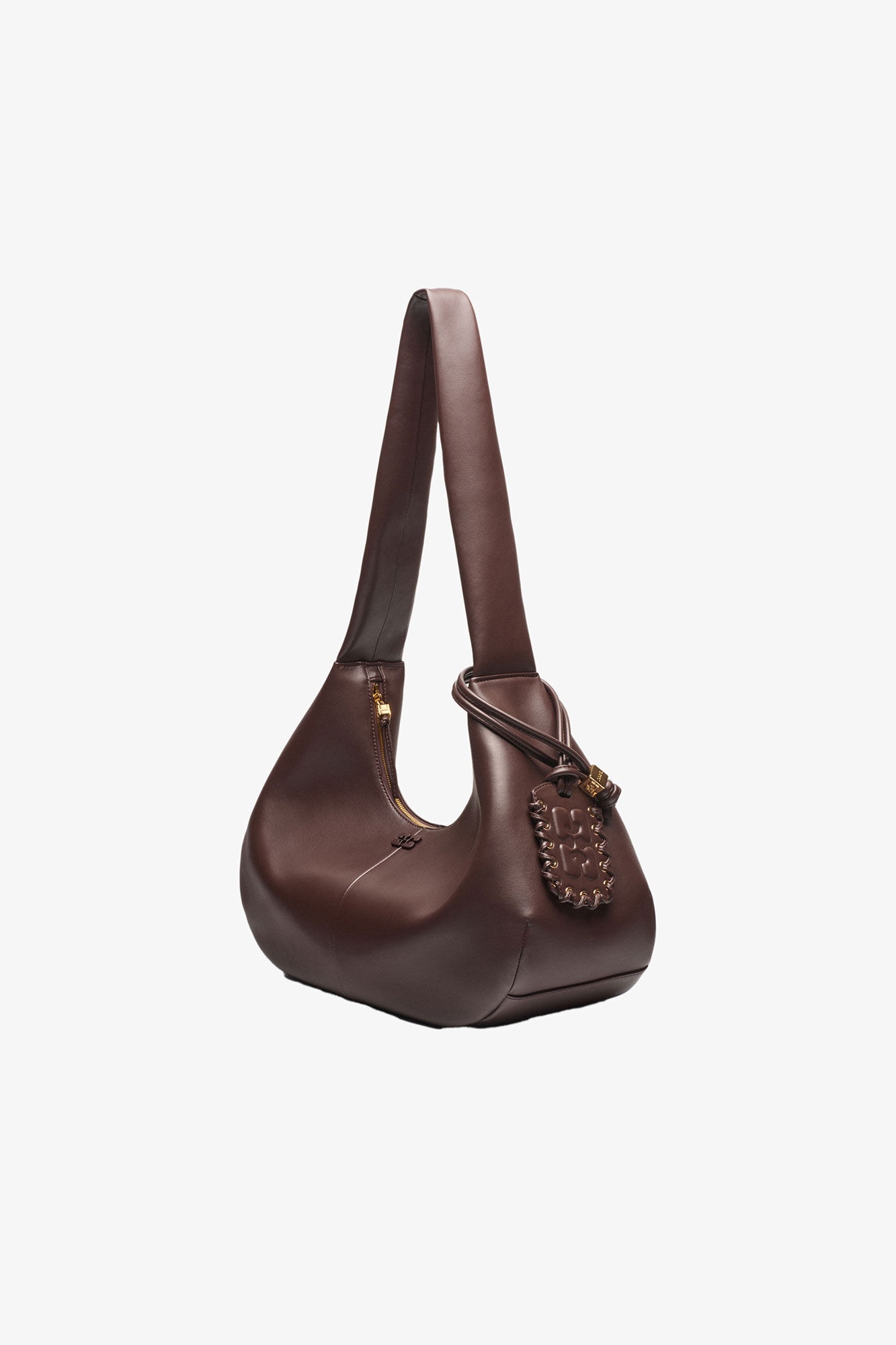 BROWN MEDIUM HOBO BAG - 4