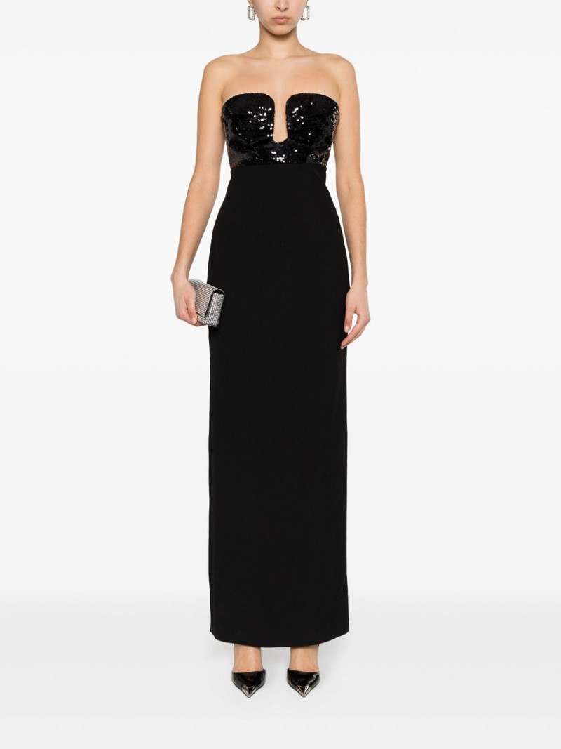 ROLAND MOURET panelled-design dress outlook