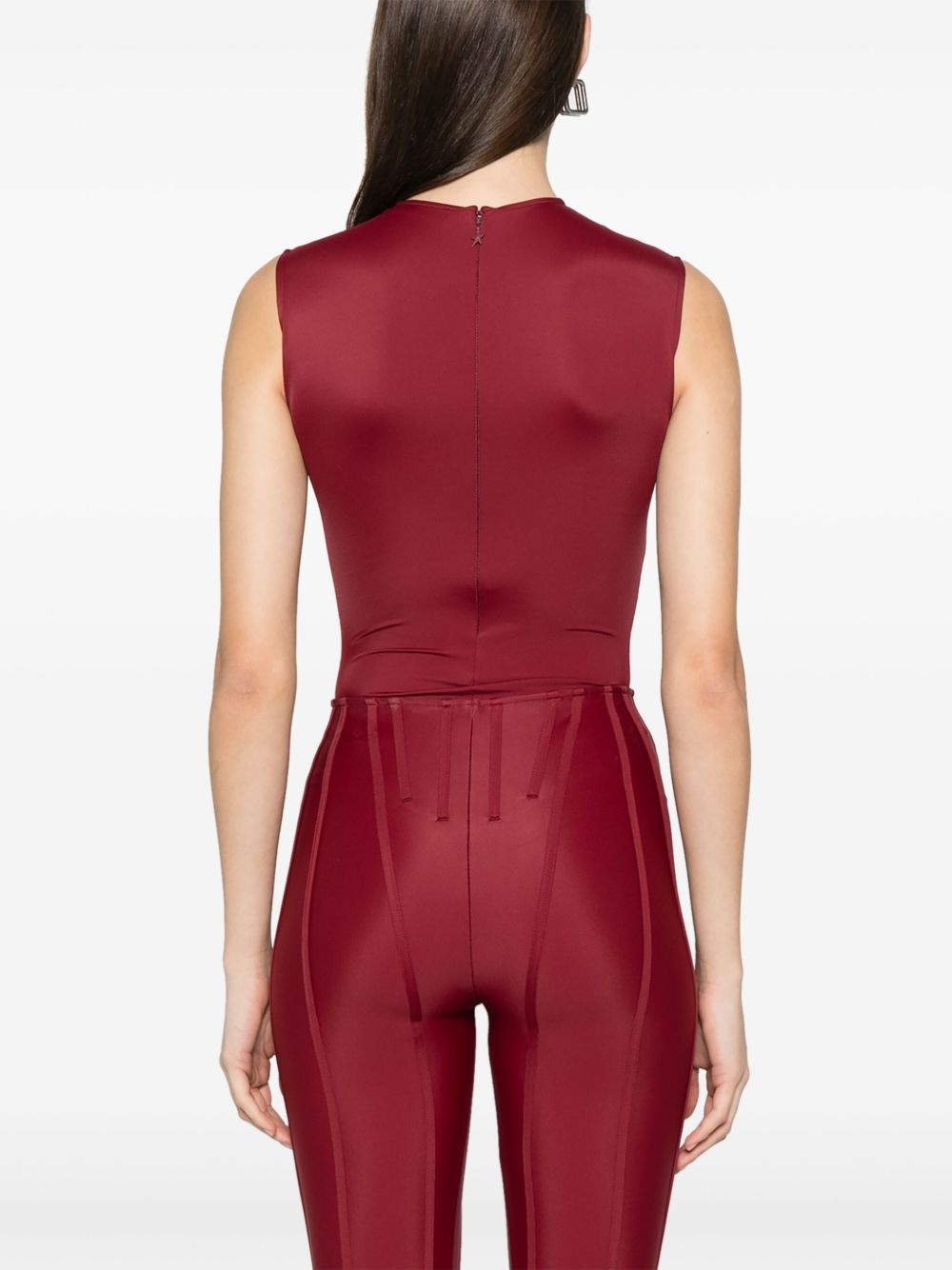 logo-embossed bodysuit - 4