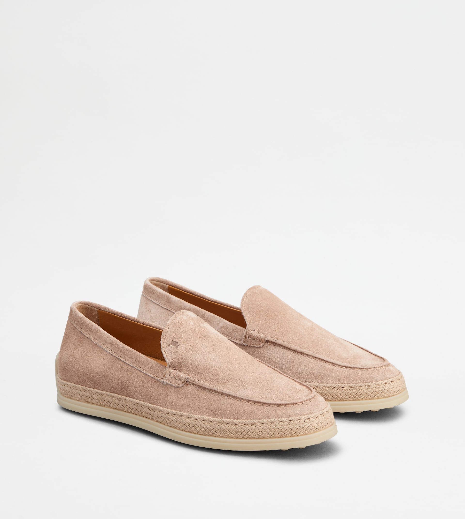 SLIPPER LOAFERS IN SUEDE - PINK - 3