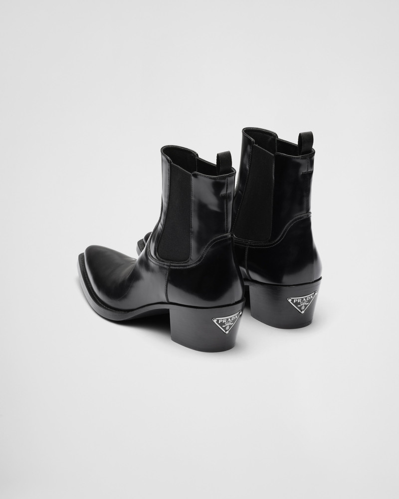 Brushed leather boots 5