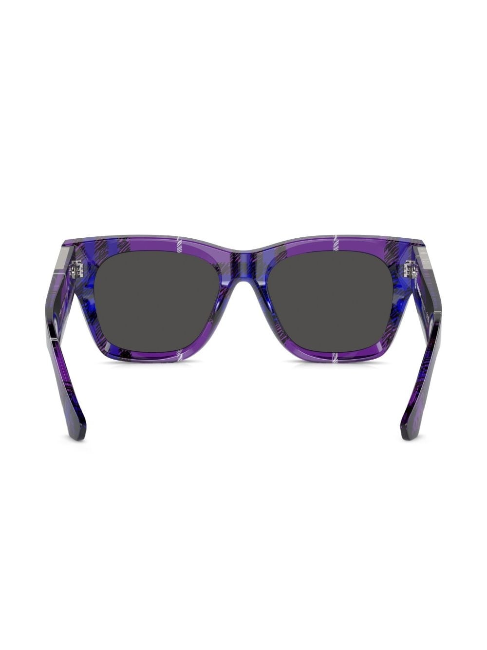 checkered wayfarer-frame sunglasses - 4