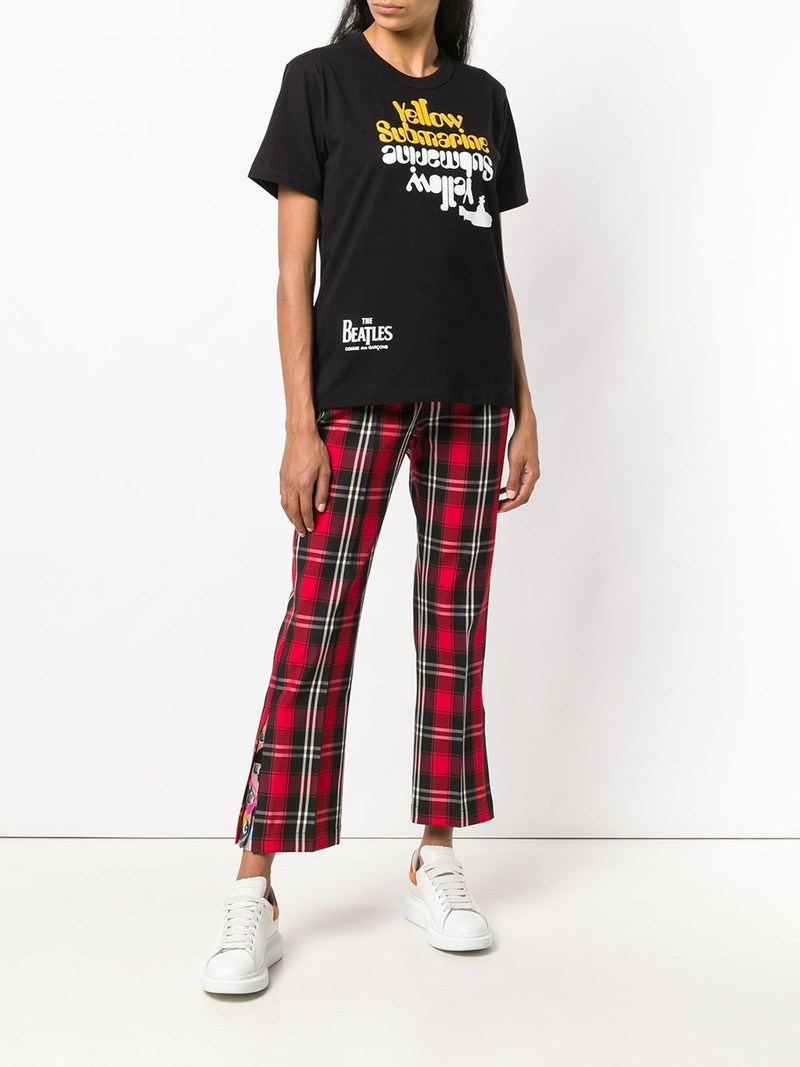Comme Des Garçons lyrics printed T-shirt outlook
