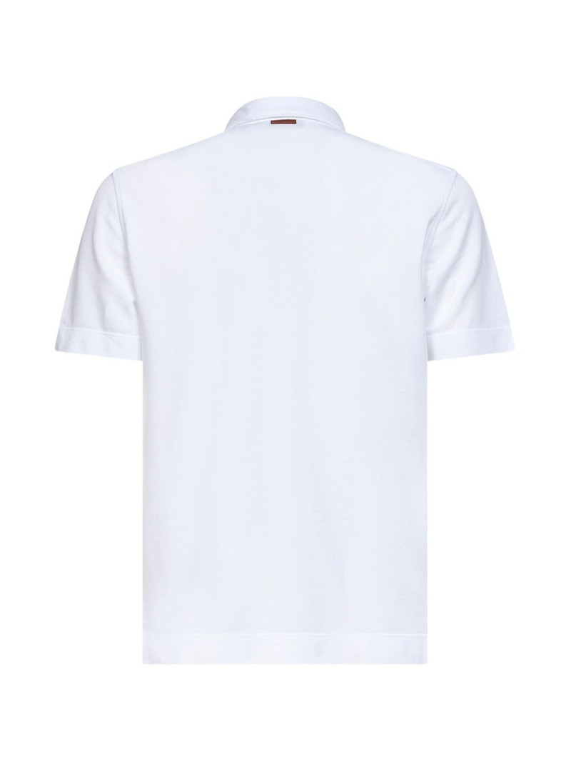 ZEGNA chest pocket-trim polo shirt outlook