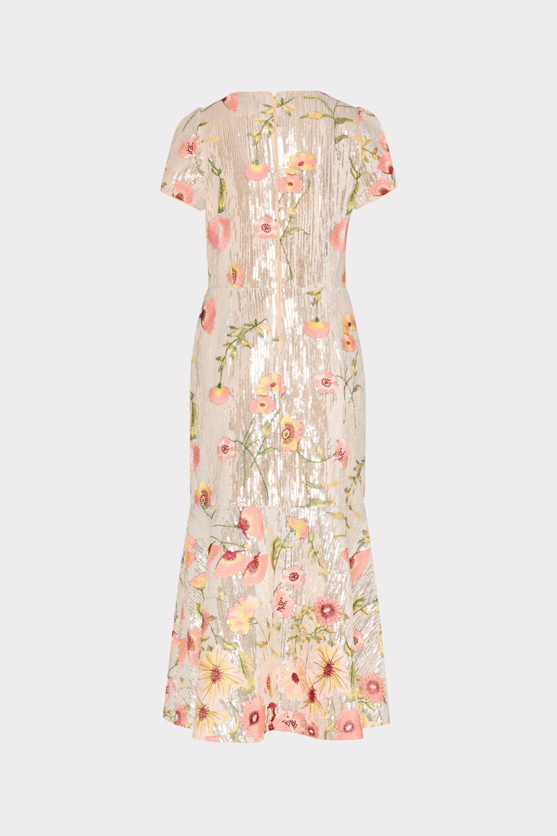 Tahlia Floral Sequins Embroidery Dress 3