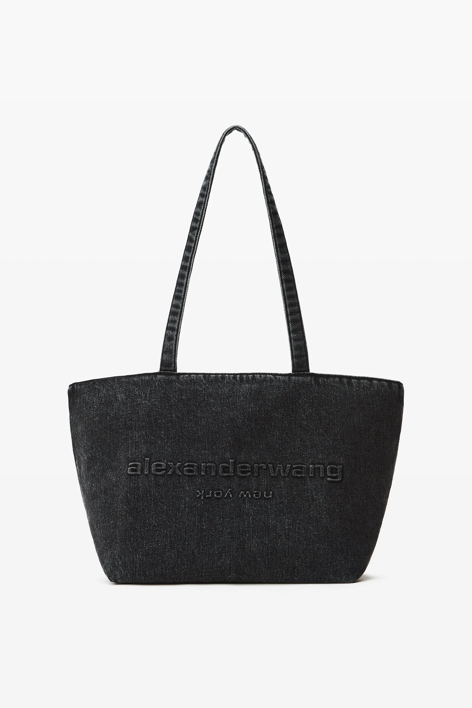 punch denim medium tote - 1