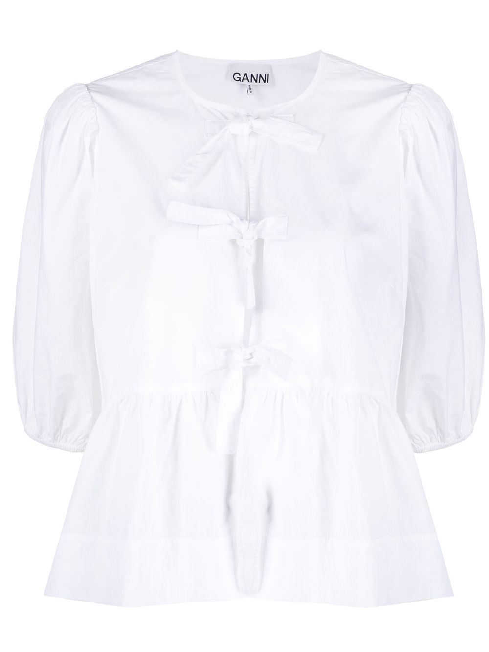 Cotton peplum top - 1