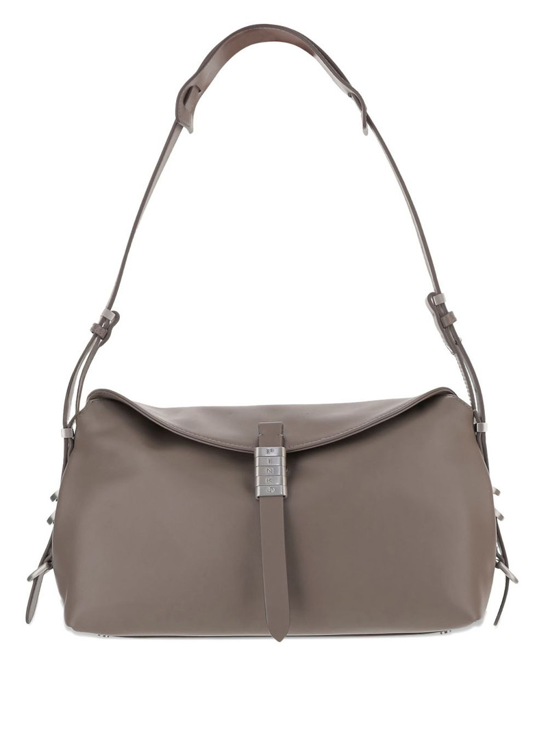 flap-closure leather shoulder bag 1