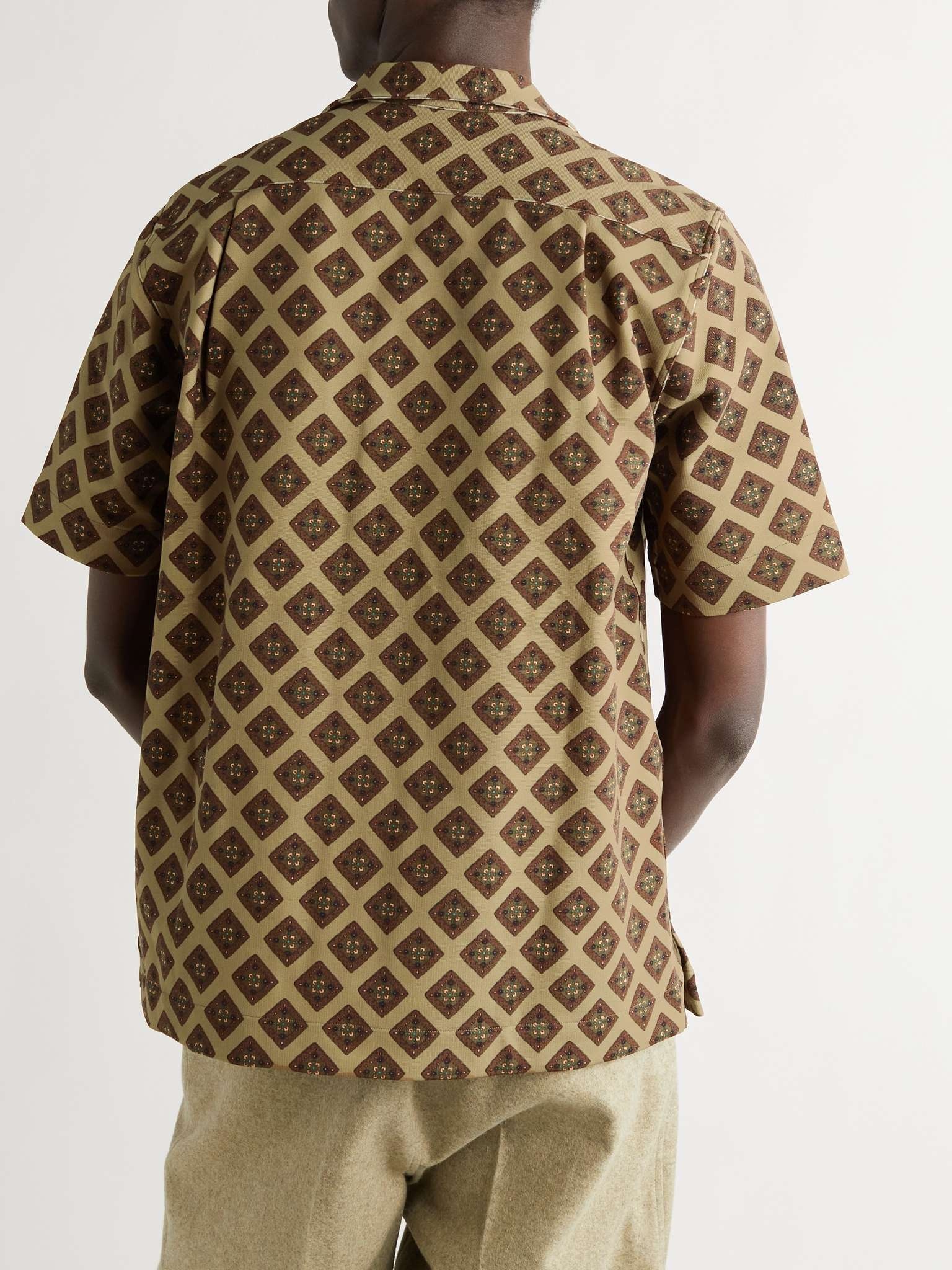 Camp-Collar Printed Woven Shirt - 4