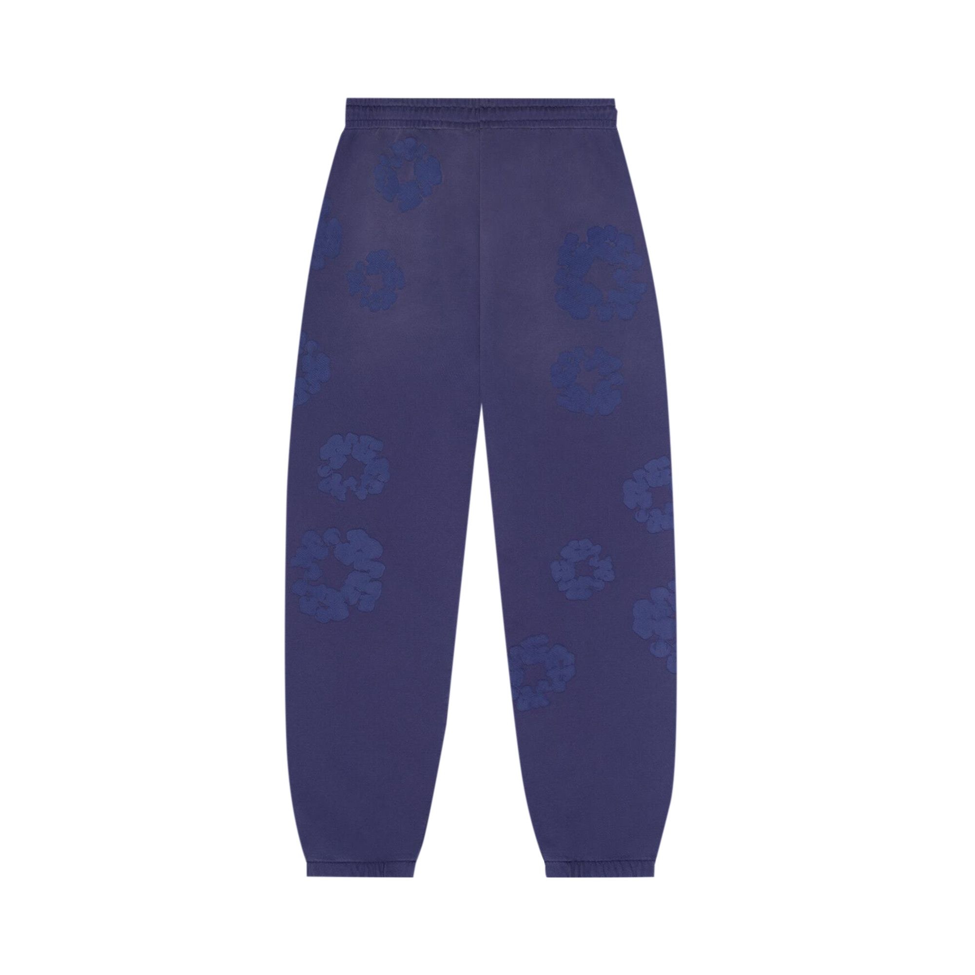 Denim Tears Mono Cotton Wreath Sweatpants 'Washed Blue' - 2