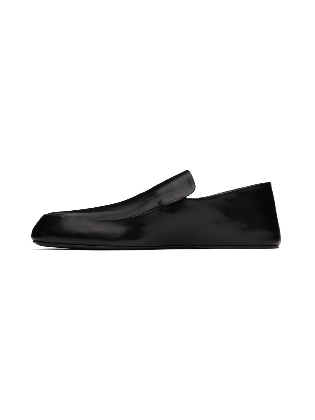 Black Flat Loafers - 3