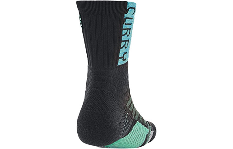 Under Armour Curry Playmaker Crew Socks 'Black Blue' 1358779-005 - 2