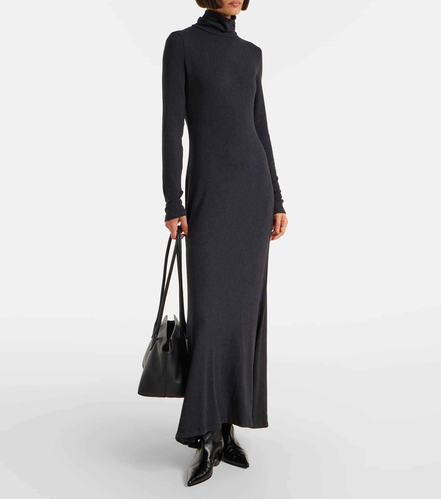 Vanya turtleneck jersey maxi dress - 2