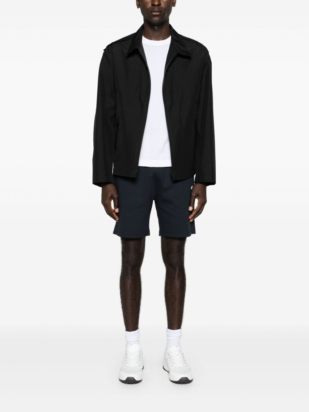 rubberised-logo track shorts - 2