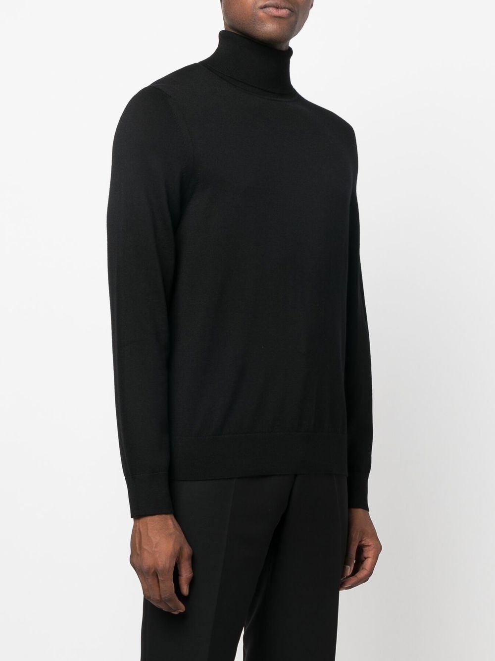 fine-knit roll neck jumper - 8