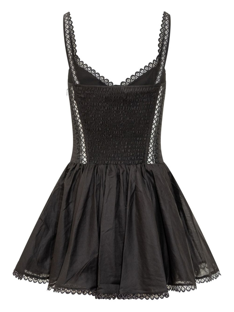 Charo Ruiz lace-trimmed skater dress outlook