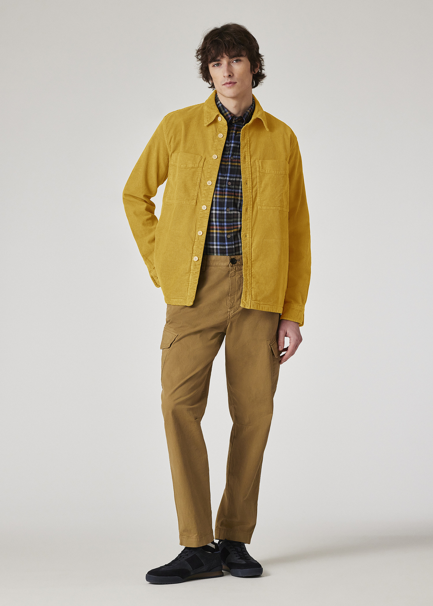 Mustard Yellow Organic-Cotton Corduroy Overshirt - 6