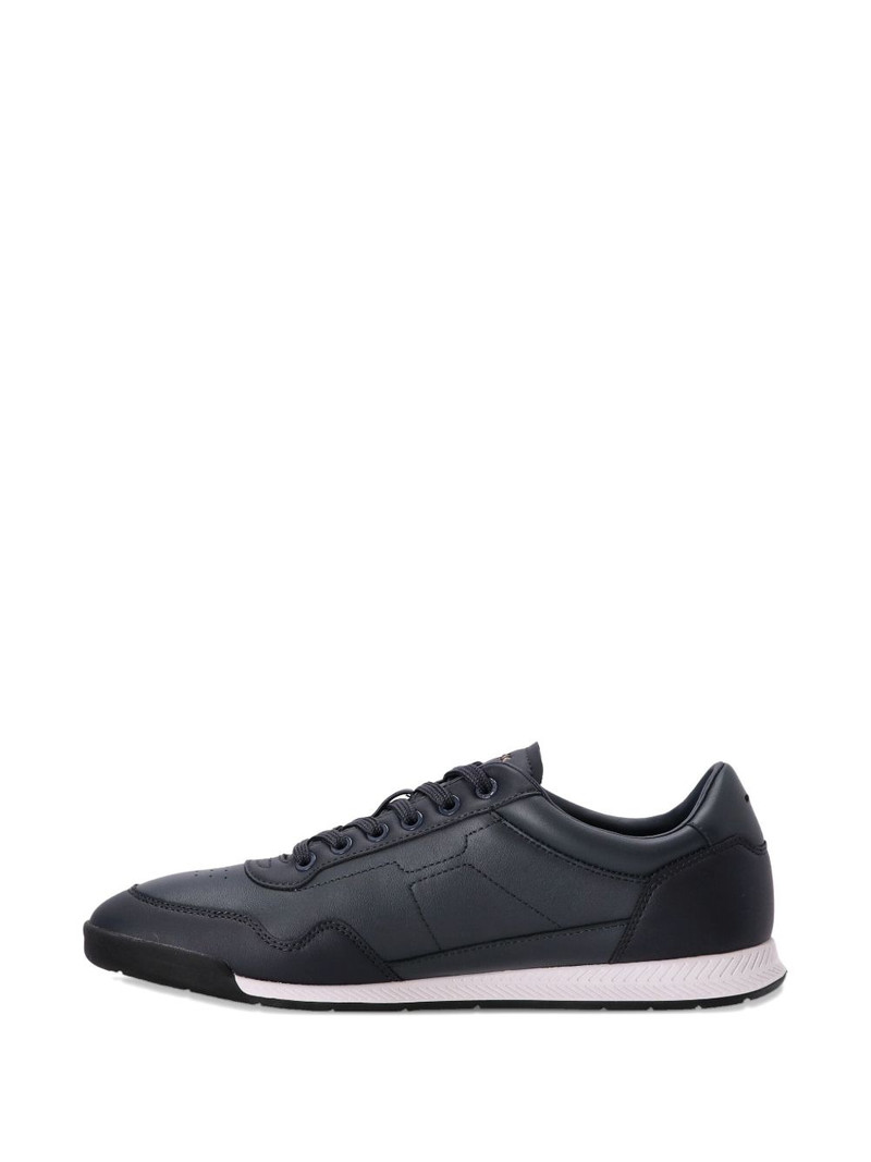 logo-detail leather sneakers 4