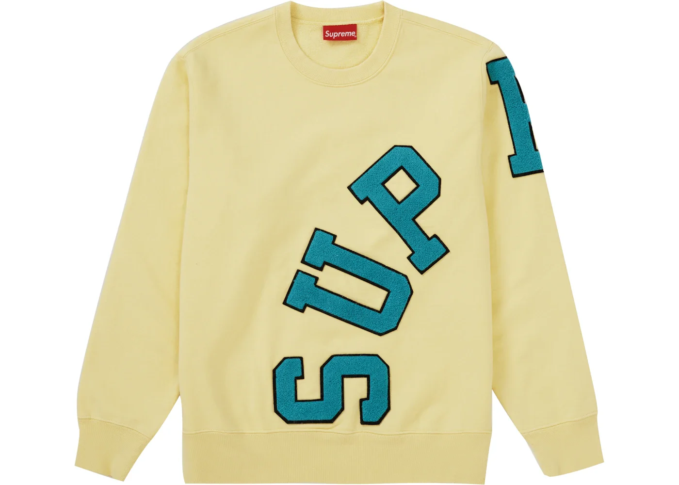 최고 큰 아크 Crewneck '빛 황색 이름 * - 1