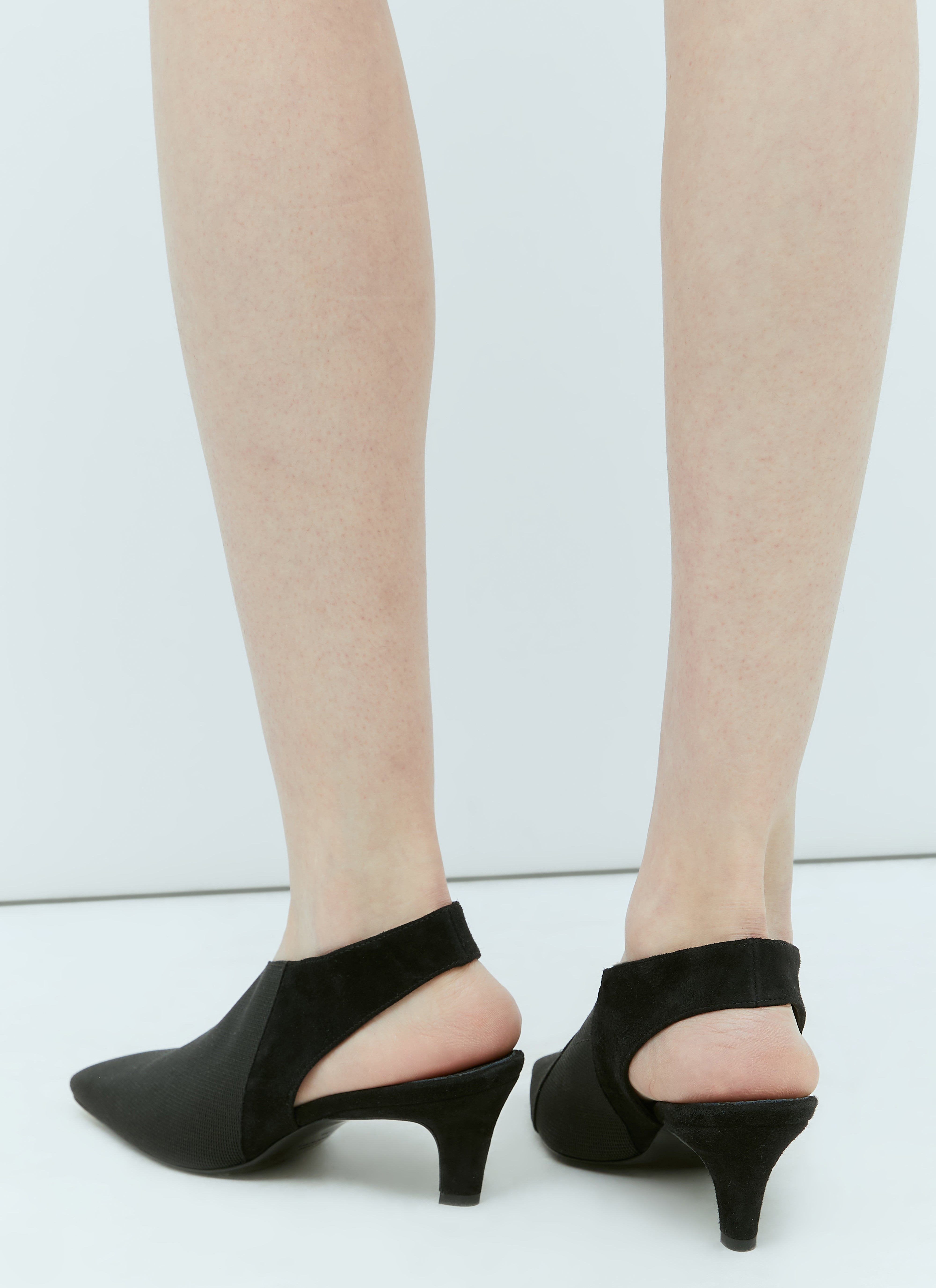 Toteme Women Mid Heel Elastic Slingback Pumps - 5