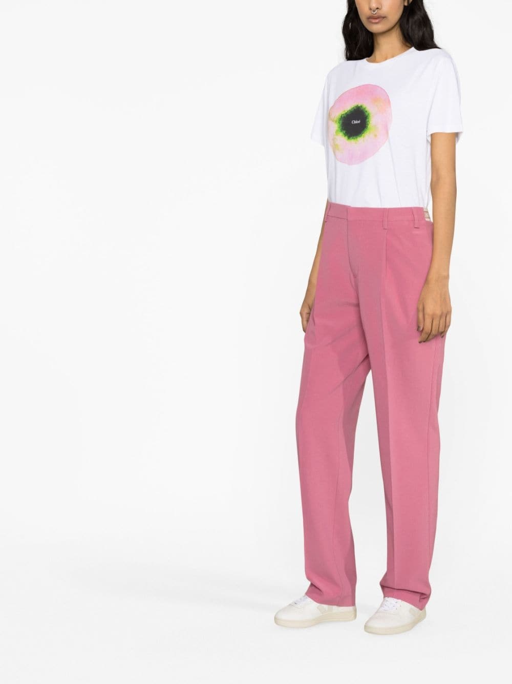 tailored straight-leg trousers - 4