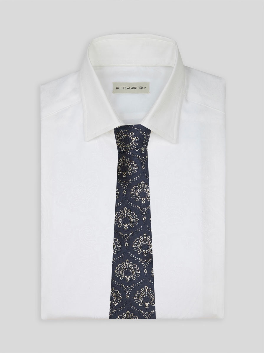 SILK JACQUARD TIE - 2