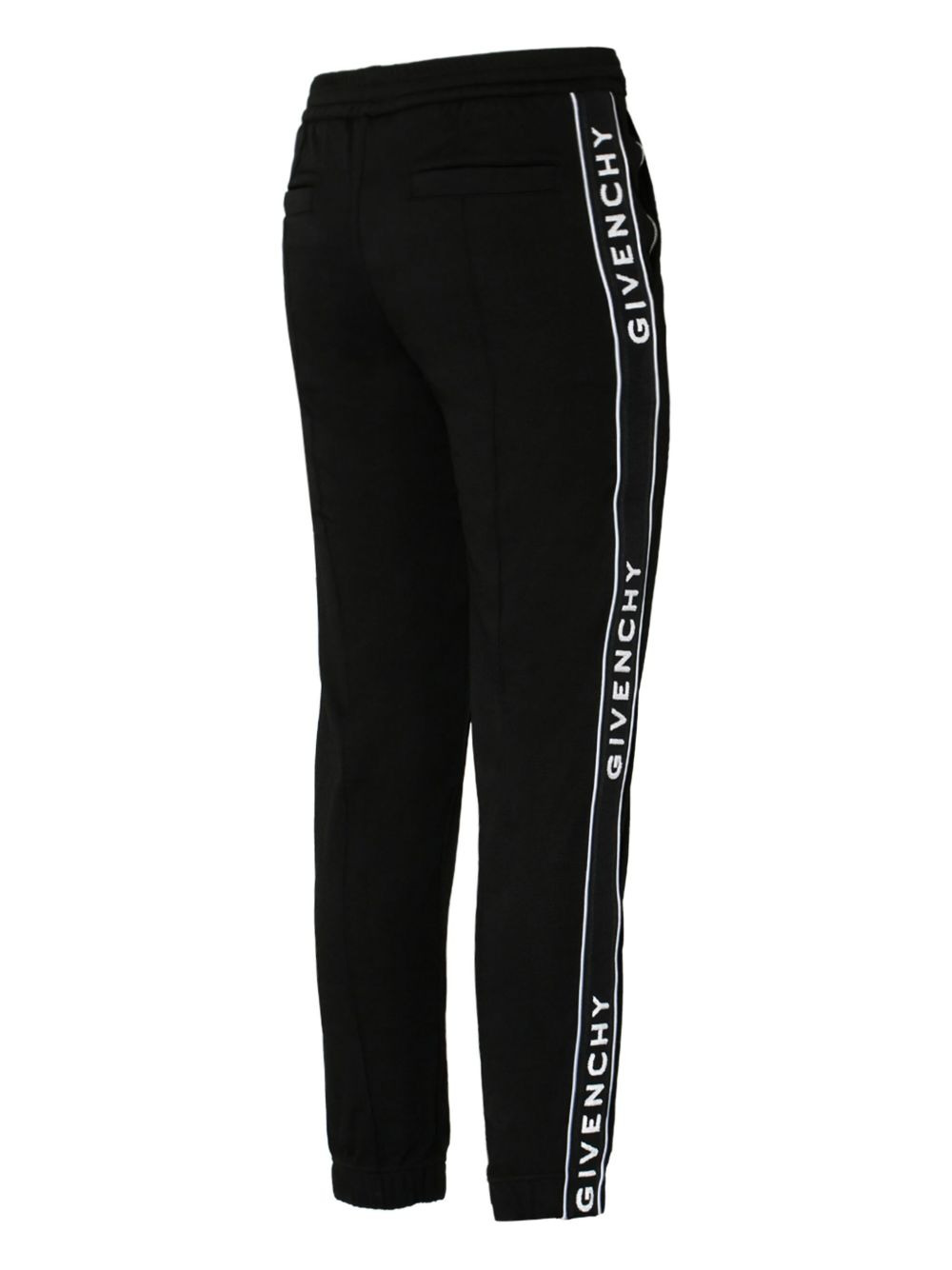 logo tape track pants - 3