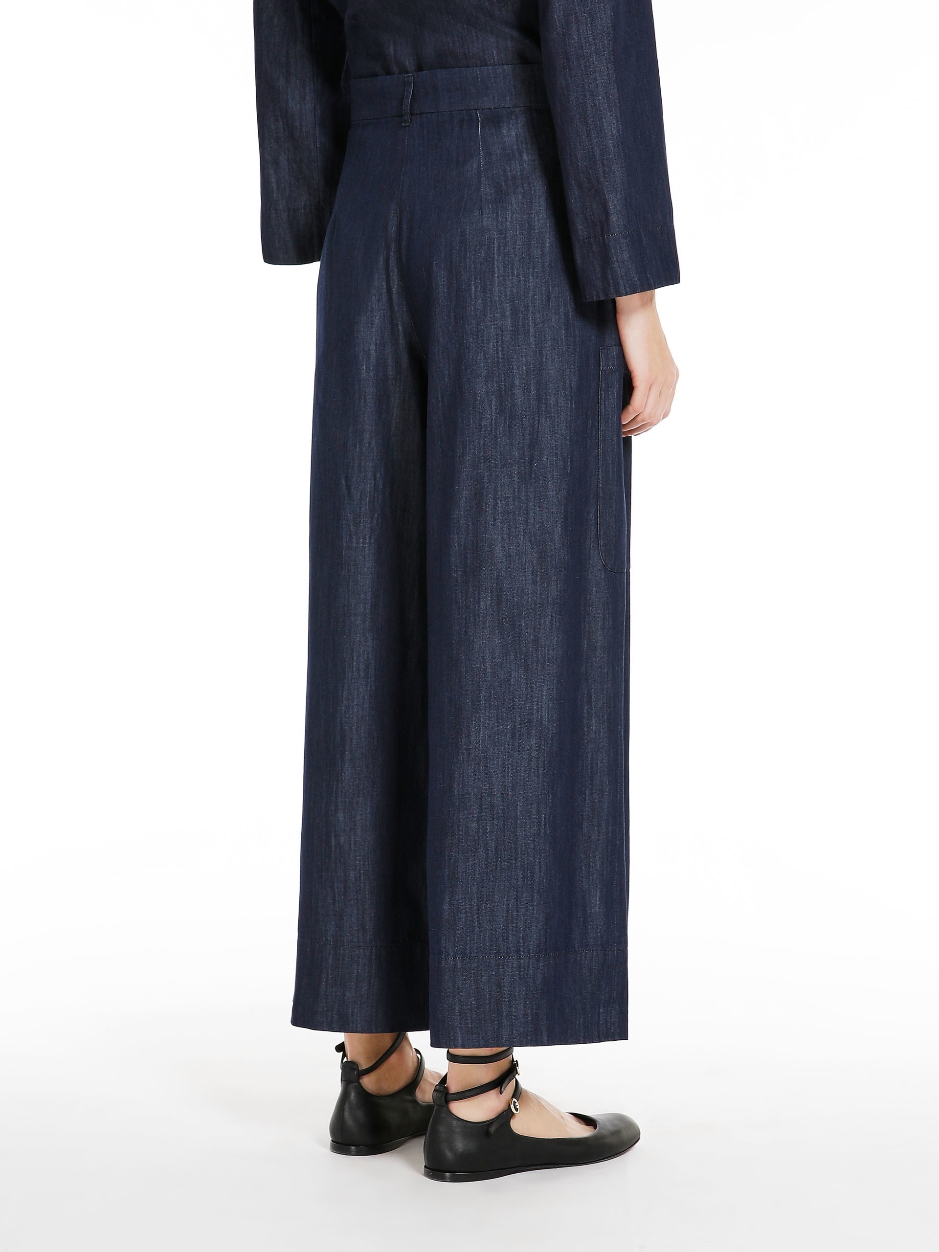 CANZONE Cotton denim trousers - 4