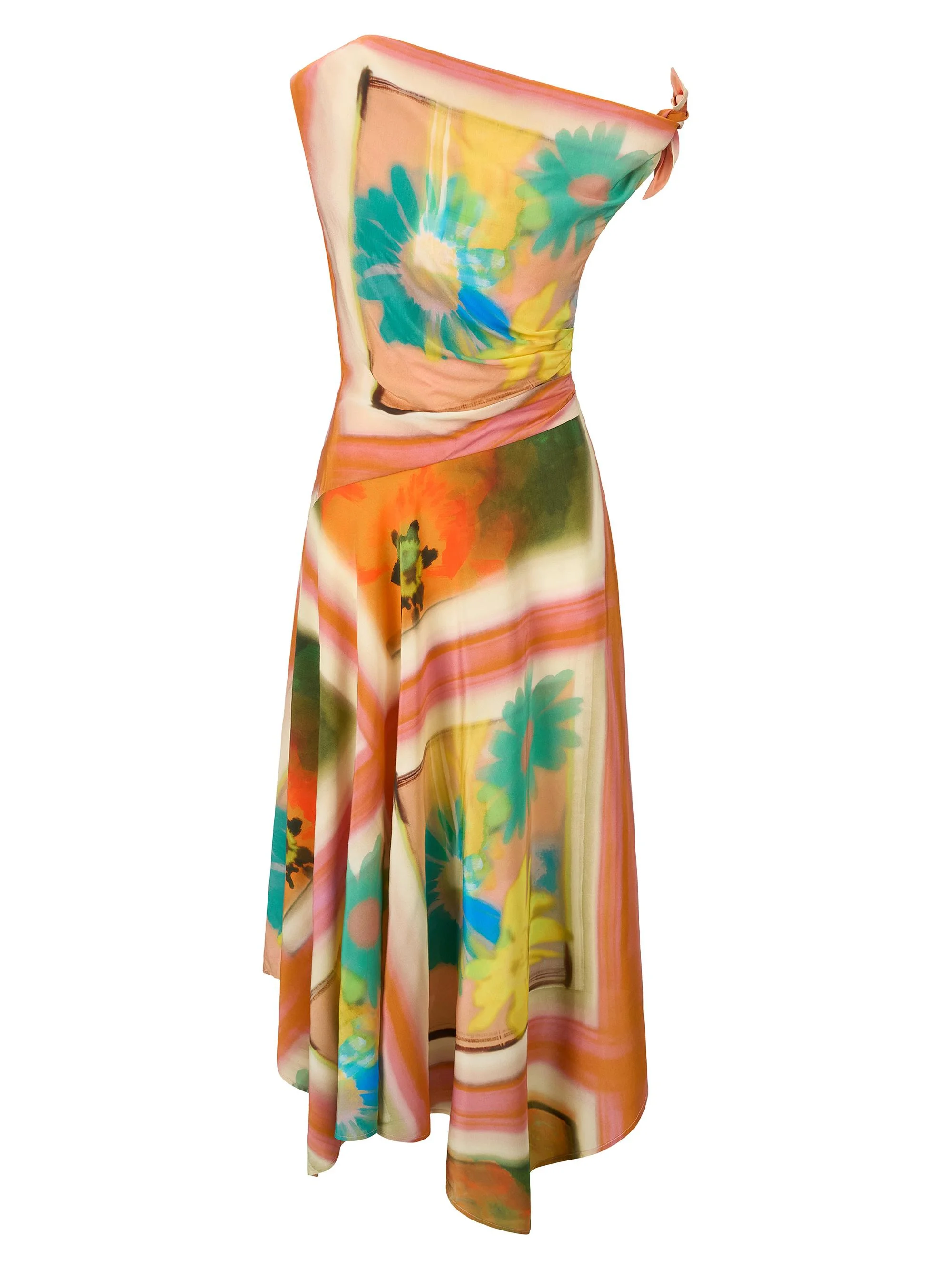 Women's Portia Off-The-Shoulder Maxi Dress - Superbloom Scarf - 1