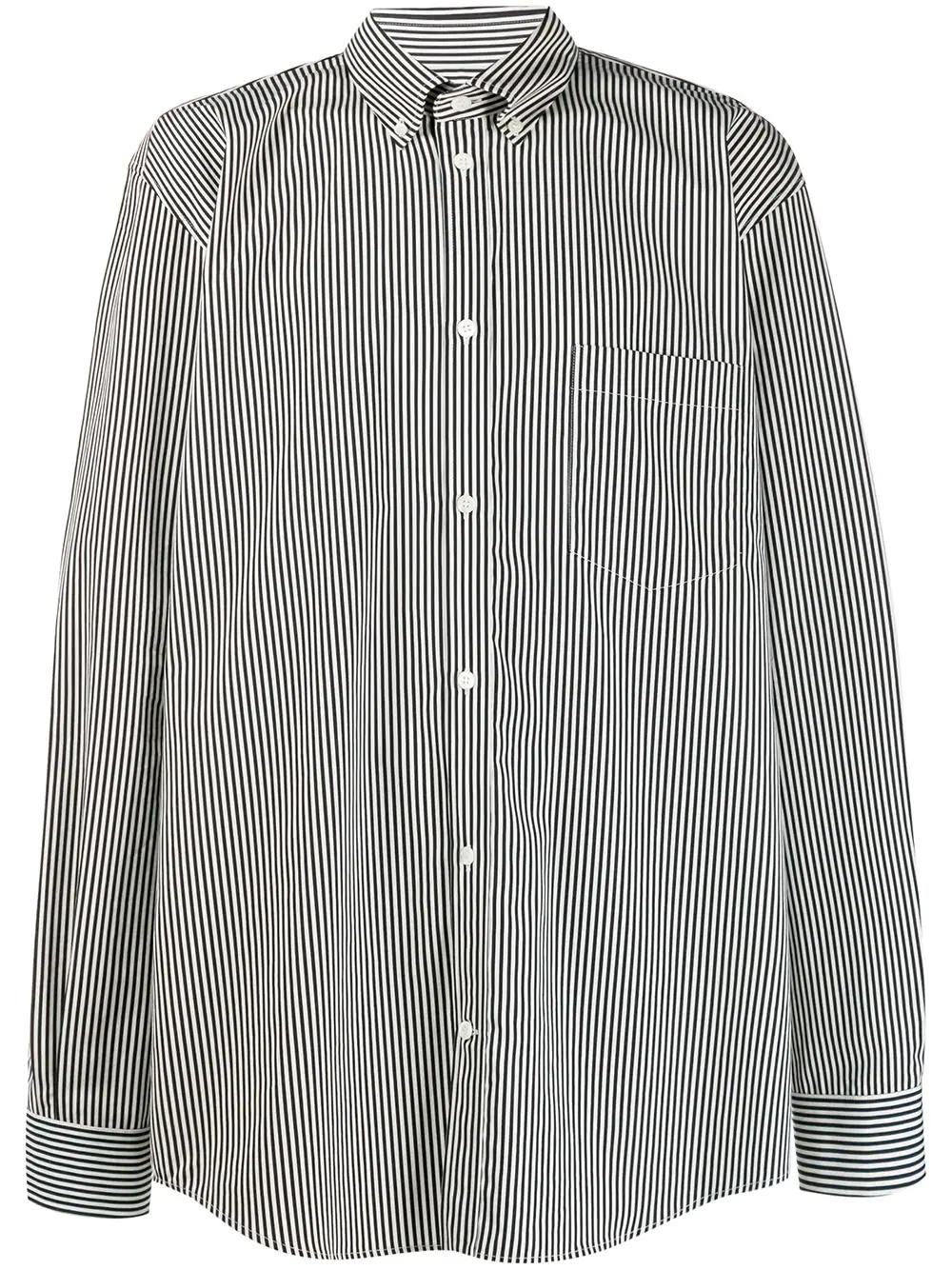 striped logo shirt - 1