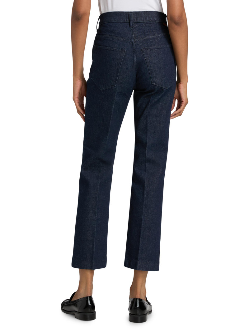 Women's The Blind Crease Crop Jeans - Dark Raw 5