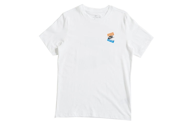 Nike Sportswear NSW Logo Round Neck Short Sleeve White BV7512-100 - 1