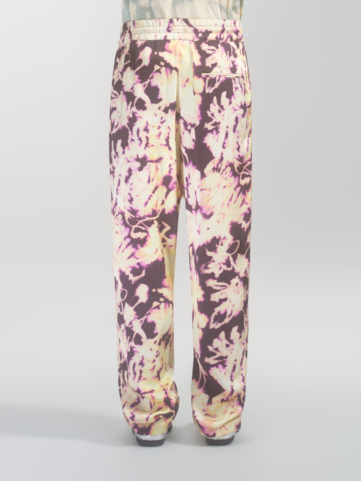 FLORAL VISCOSE PANTS - 4