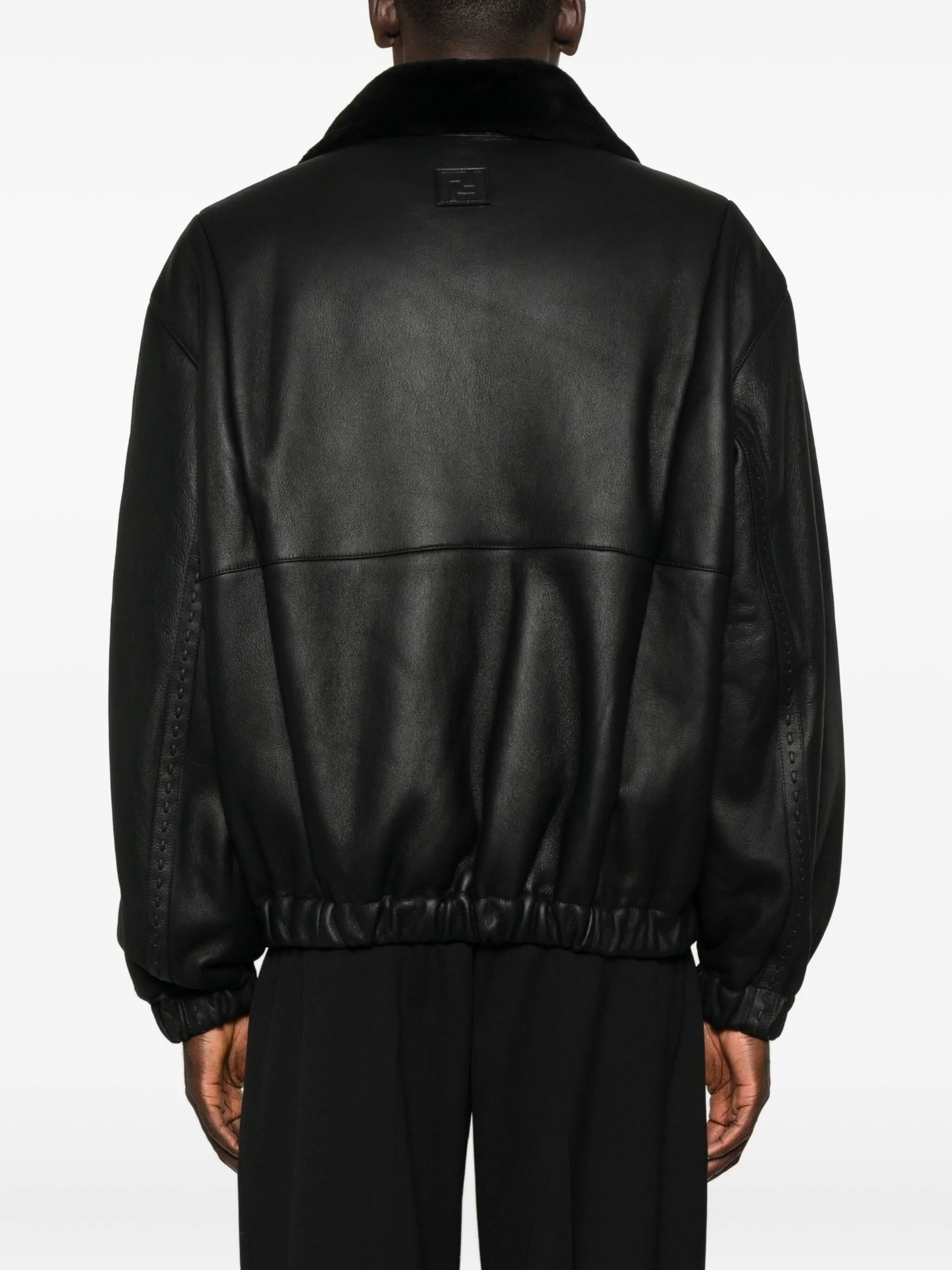 Fendi Leather Bomber Jacket - 4