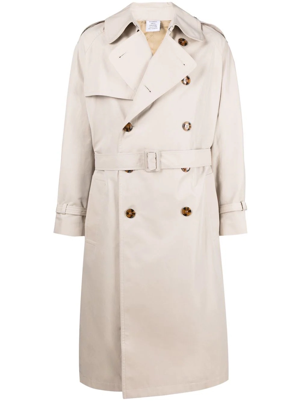 double-breasted trench coat - 1