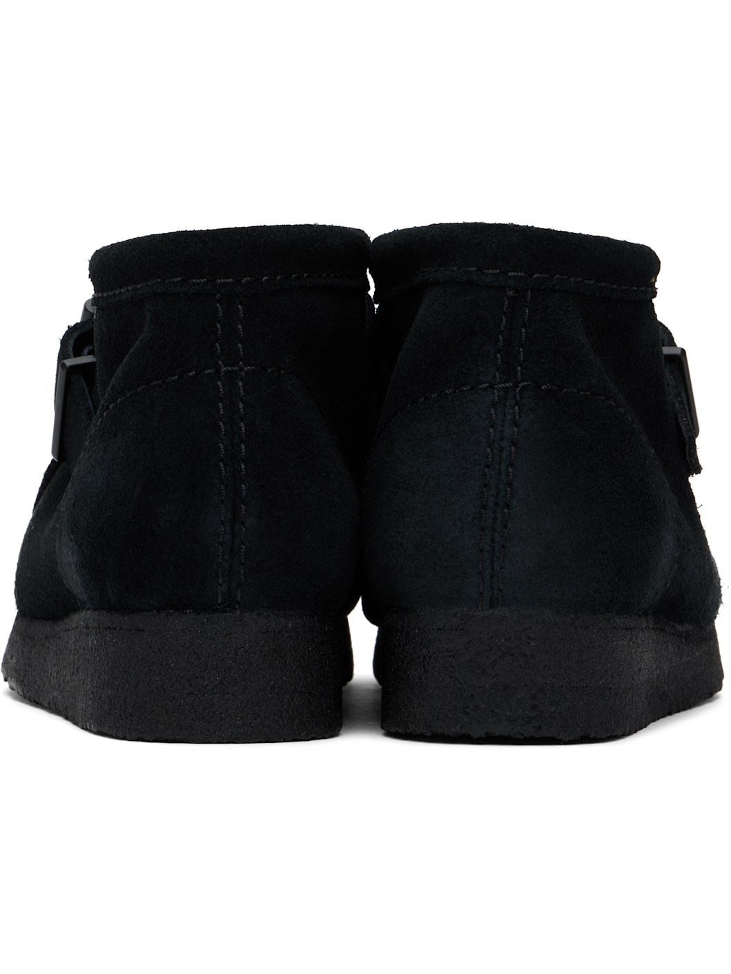 Black Wallabee Buckle Boots - 2