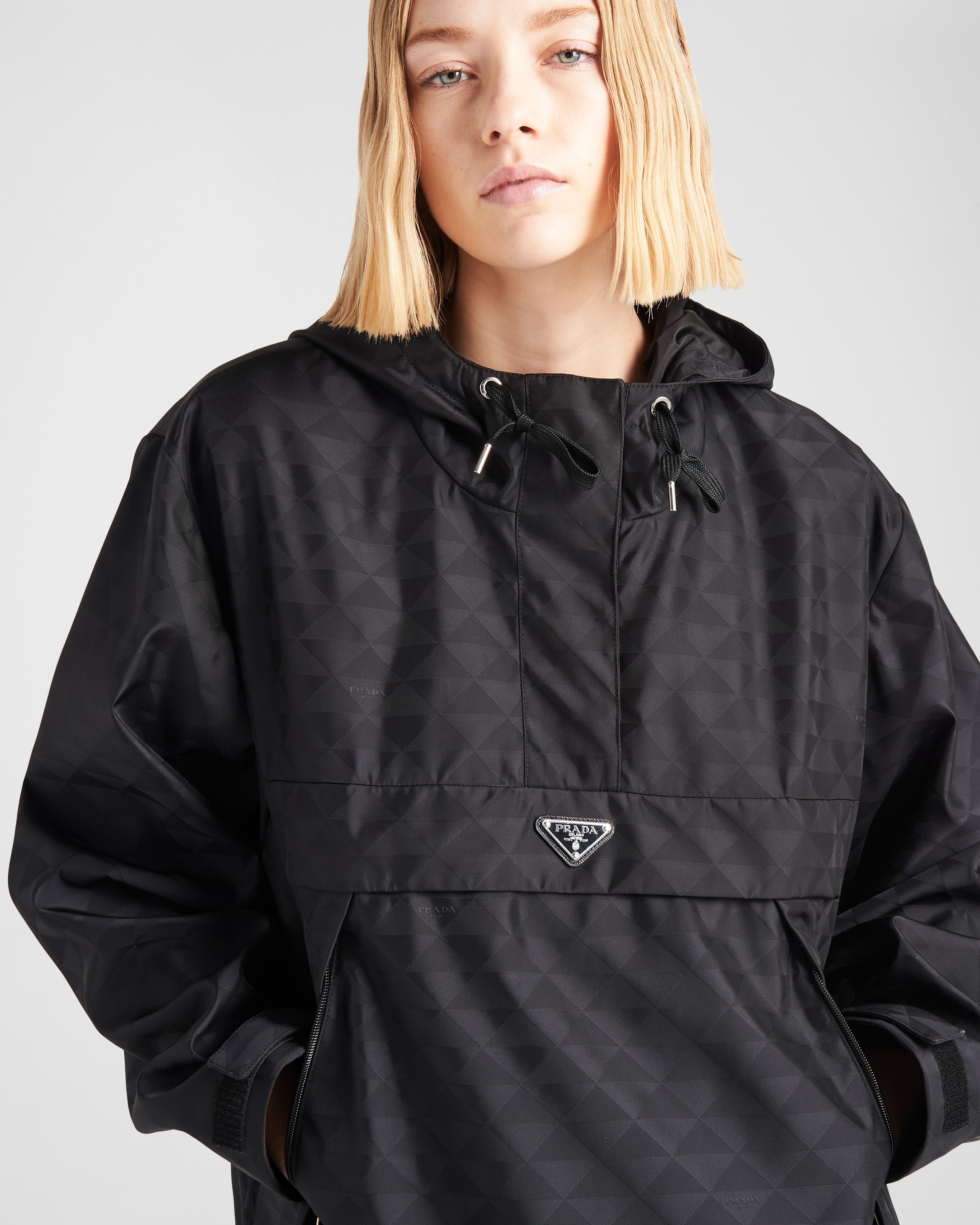 Printed Re-Nylon raincoat - 4