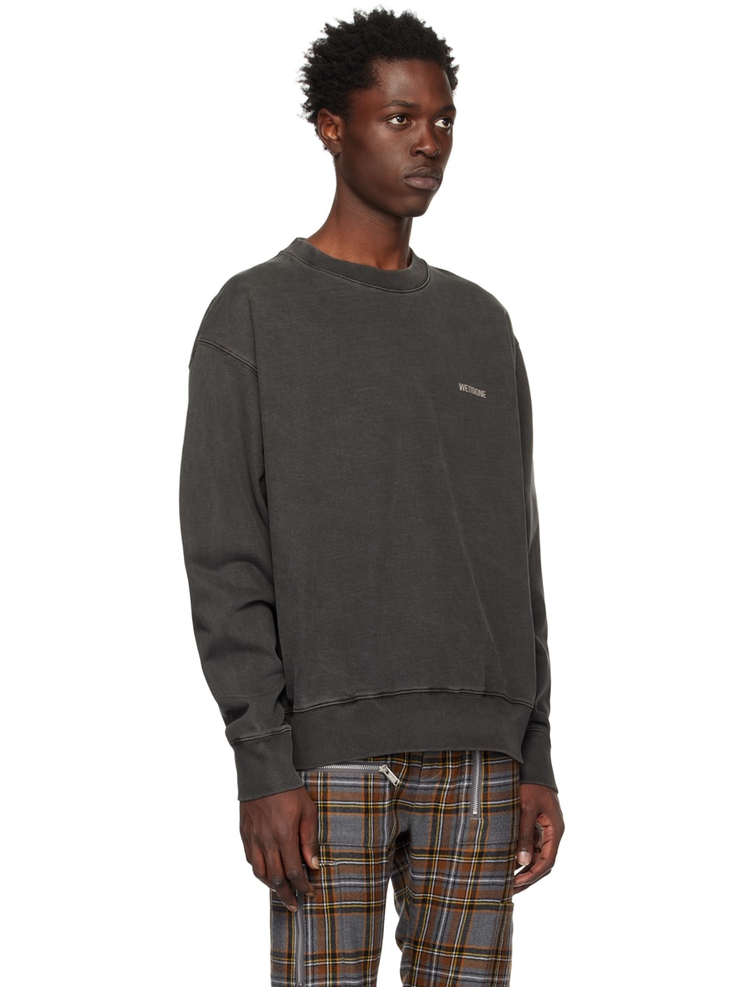 Gray Basic Sweatshirt - 2
