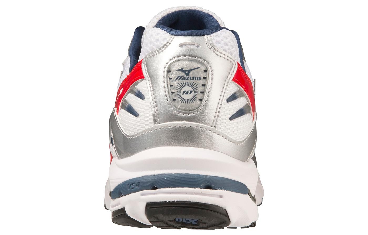 Mizuno Wave Rider 10 'White Silver Red' D1GA210408 - 4