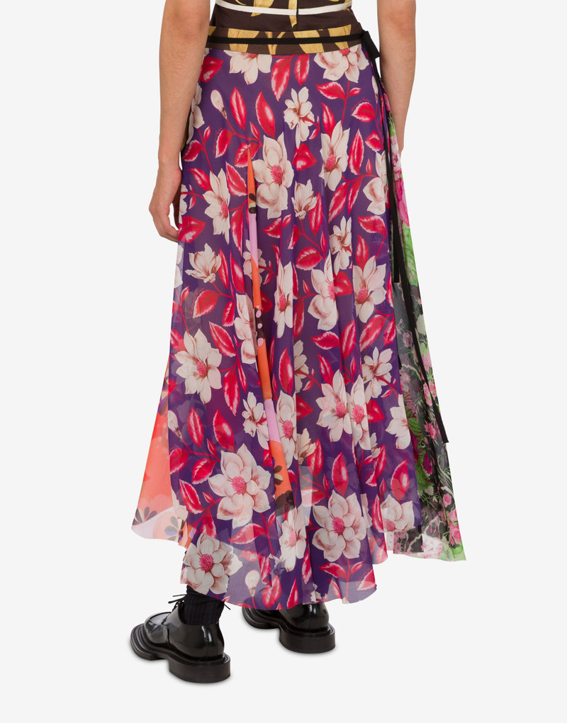 PRINTED SILK GOERGETTE SKIRT 3