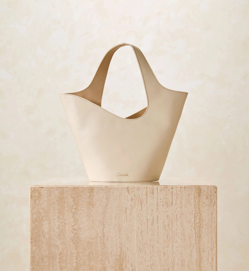 MINI ASTRID TOTE BAG | IVORY/MOCASSIN 1