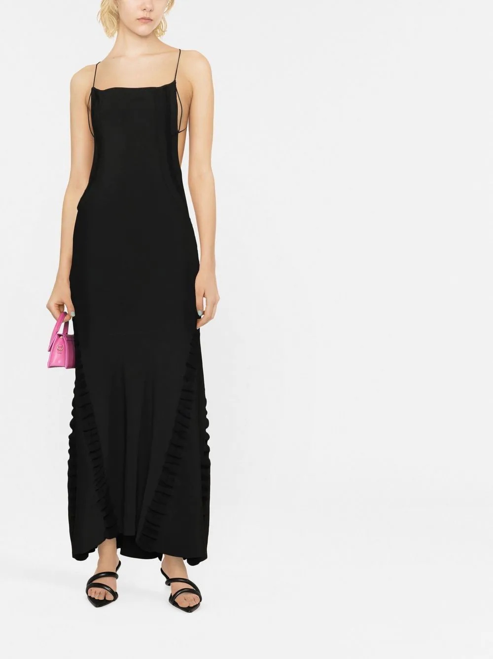 Crema open-back ruched dress - 2